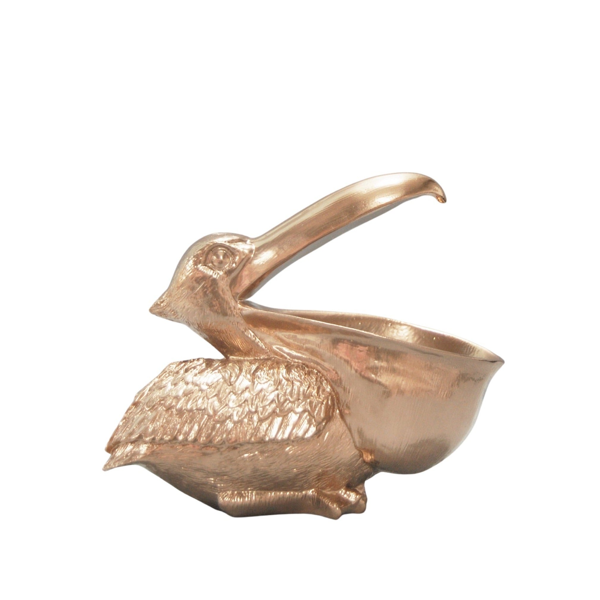 Gold Pelican Bowl White Moose