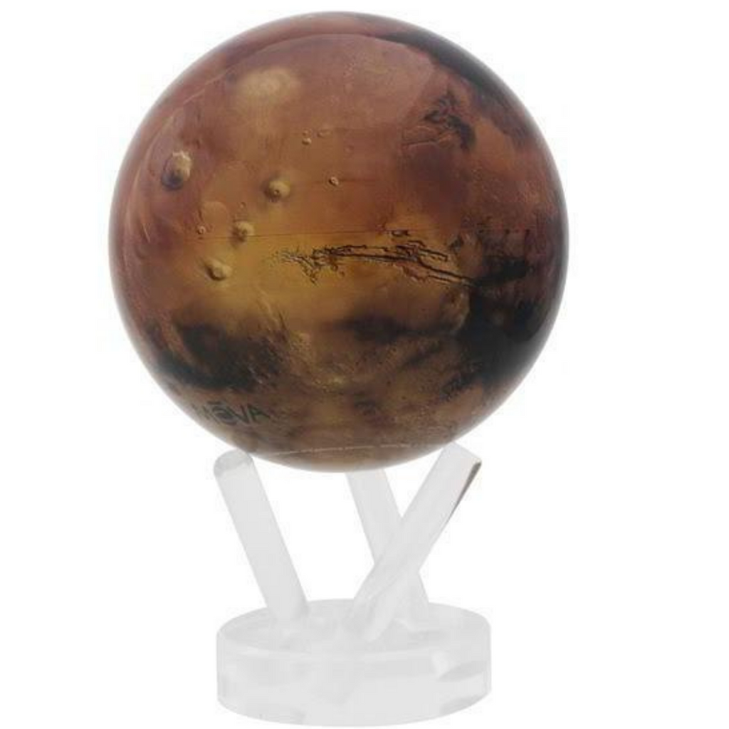 Planet Mars Rotating Globe: Red and Brown 4.5inch - MOVA – Western ...