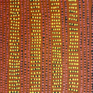 Acrylic on Canvas Painting by Kylie Reid of Maruku Art Centre