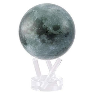 Moon Rotating Globe: Blue and Grey 4.5" - MOVA
