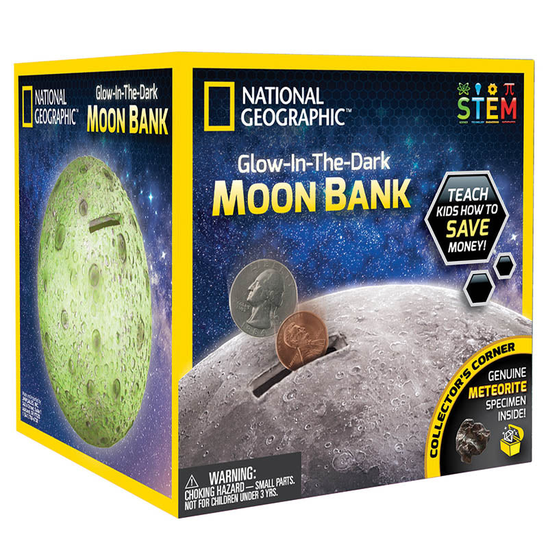 Glow in the Dark Moon Bank - National Geographic