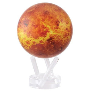 Planet Venus Rotating Globe: Red and Orange 4.5