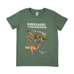 Dinosaurs of Patagonia Natural Kids T-Shirt Sage