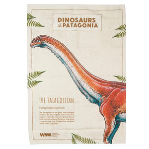 Patagotitan Tea Towel: Dinosaurs of Patagonia: WA Museum Exclusive