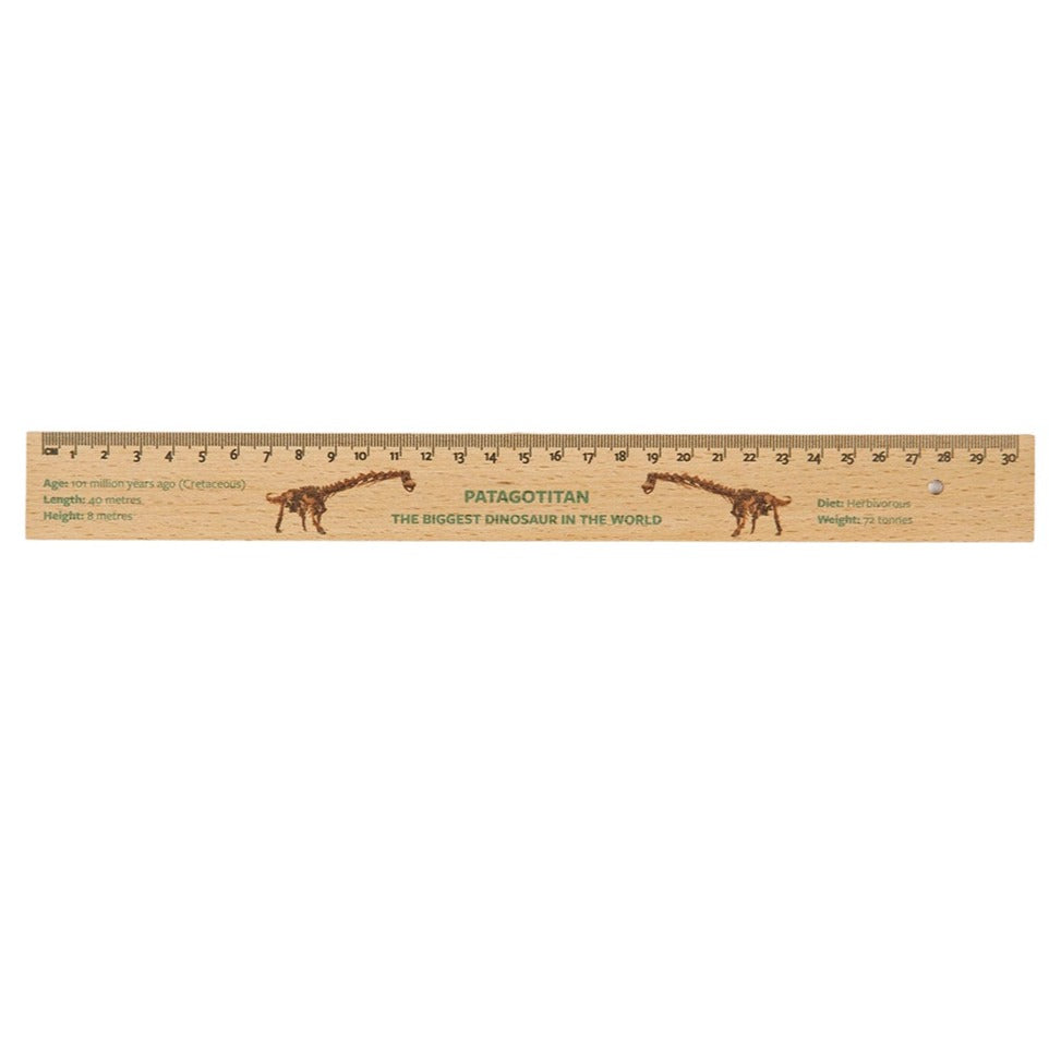 Wooden Ruler: Patagotitan - 30cm - WA Museum Exclusive