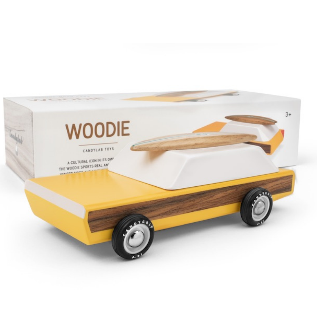 Woo Sports Wooden Car With Surfboard