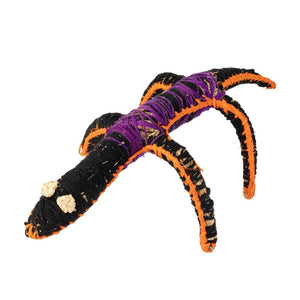 Tjanpi Desert Weavers Sculpture: Black, Purple and Orange by Yayimpi Lewis